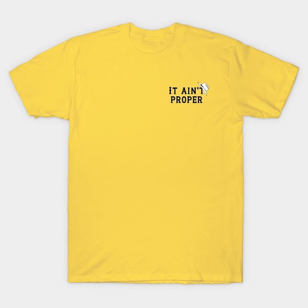 Yellow shirt with black writing sale